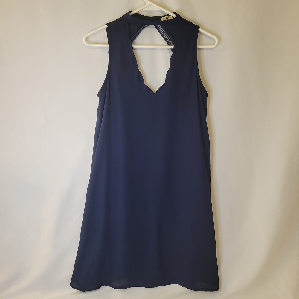 Miami Navy Backless Dress